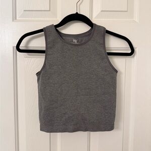 Kindred Bravely Gray sublime longline maternity and nursing crop tank top